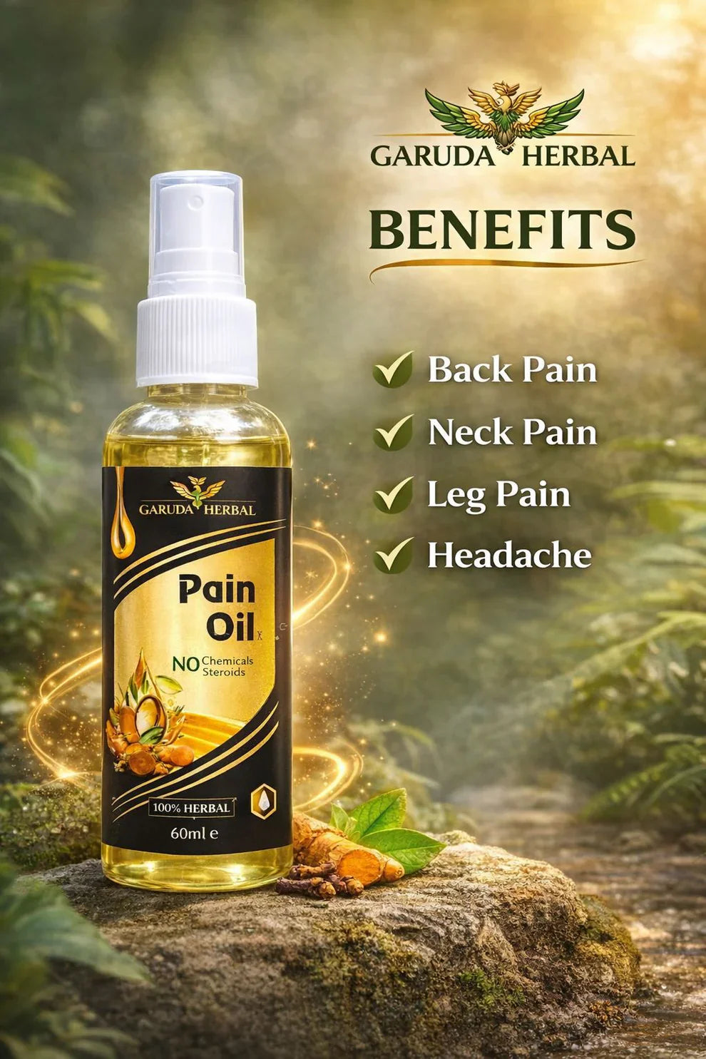 Smoke Pain Relief Oil - 100% Workking